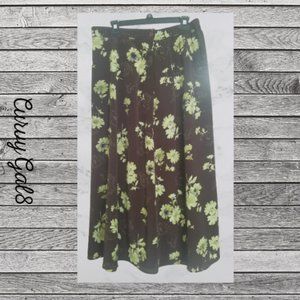 🔥 Last Chance 🔥  Designs Lane Bryant Maxi Floral Skirt 14/16